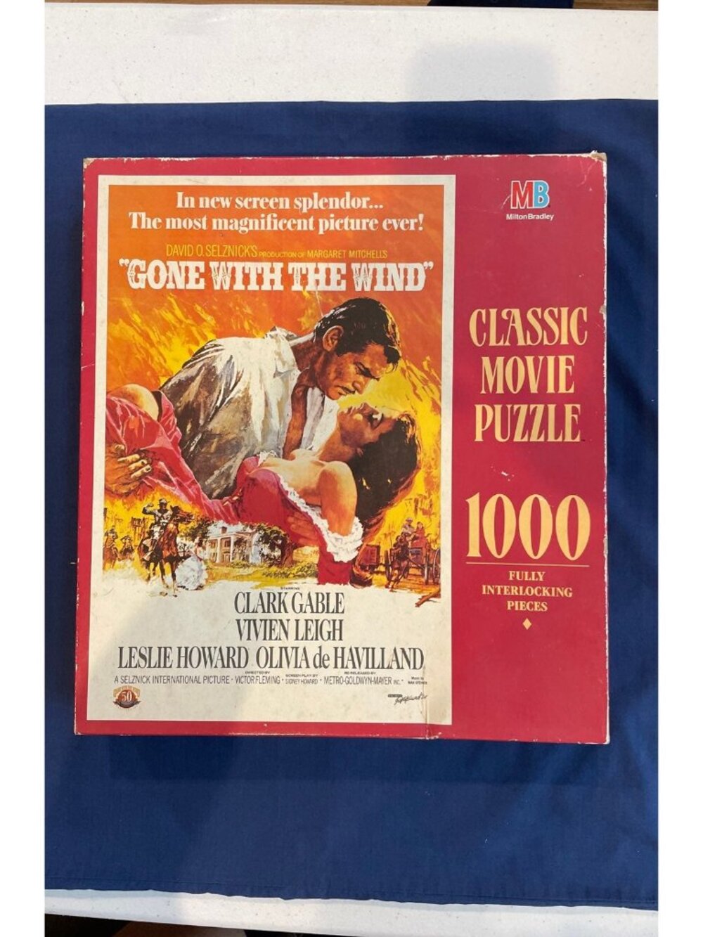 Vintage Gone With The Wind Puzzle 1000 Pieces Milton Bradley